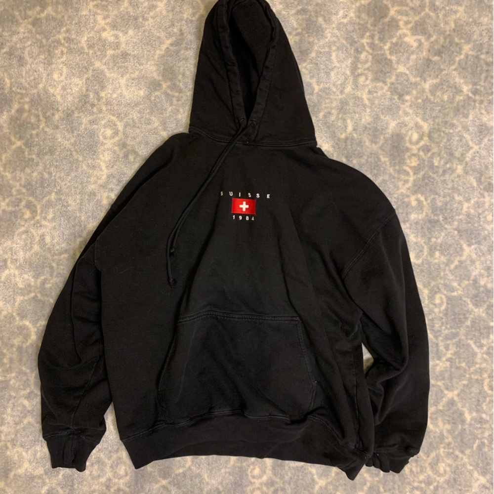 Brandy Melville Suisse hoodie in black